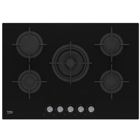Encimera Beko HILW75222SL, 5 fuegos, Cristalgas, 7