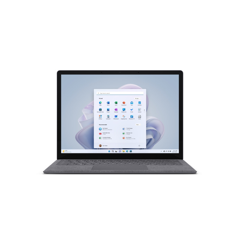 Surface Laptop 5 Portátil 34,3 cm (13.5) Pantalla táctil Intel® Core i5 i5-1235U 8 GB LPDDR5x-SDRAM 256 GB SSD Wi-Fi 6 (802.11ax) Windows 11 Home Platino