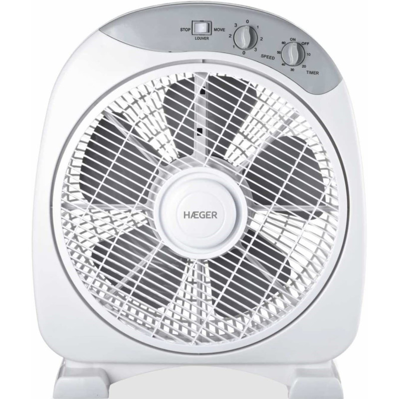 Ventilador box fan Haeger FF012004A, home wind 30.