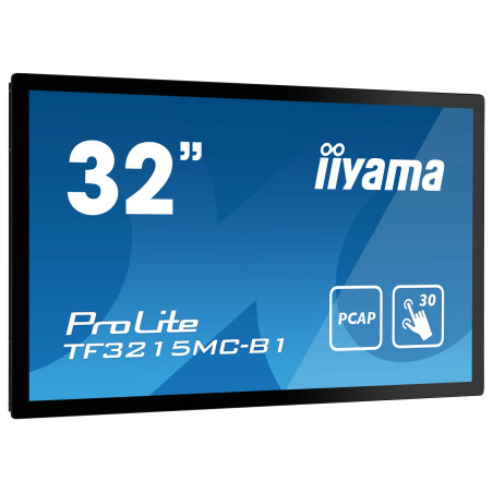 ProLite TF3215MC-B2 pantalla para PC 80 cm (31.5) 1920 x 1080 Pixeles Full HD LED Pantalla táctil Quiosco Negro