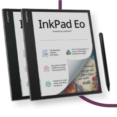 InkPad Eo - Mist Grey lectore de e-book Pantalla táctil 64 GB Wifi Negro, Gris
