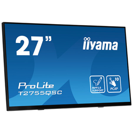 ProLite T2755QSC-B1 pantalla para PC 68,6 cm (27) 2560 x 1440 Pixeles Quad HD LCD Pantalla táctil Negro