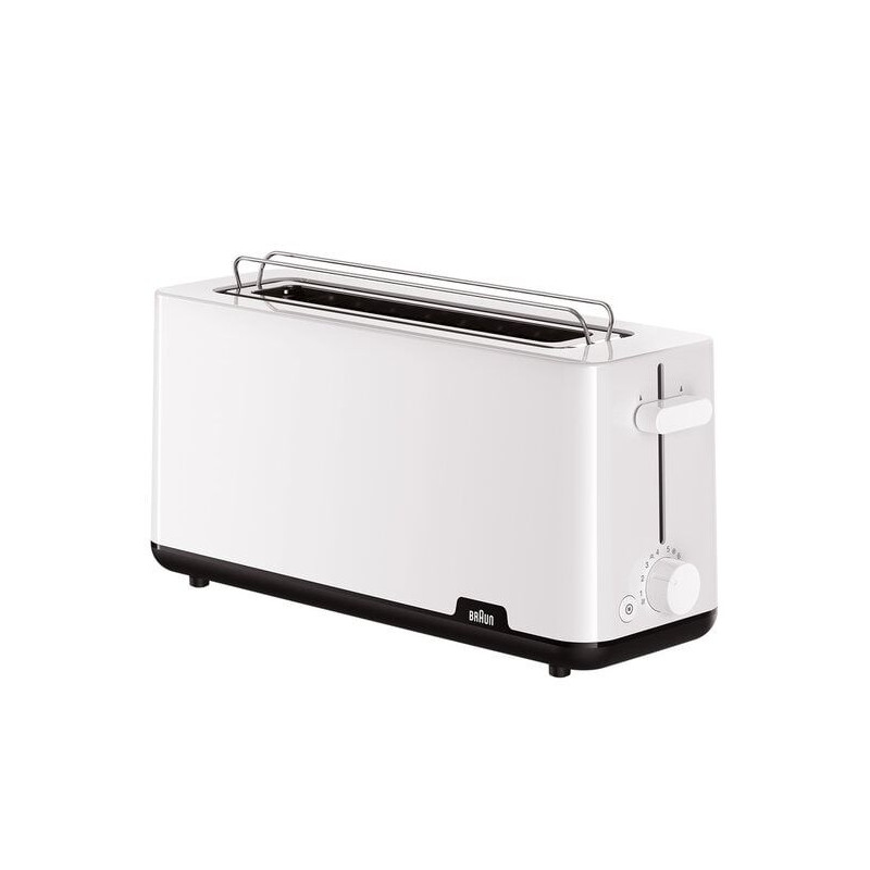 Tostador Braun HT1110WH, 1 ranura larga, blanco