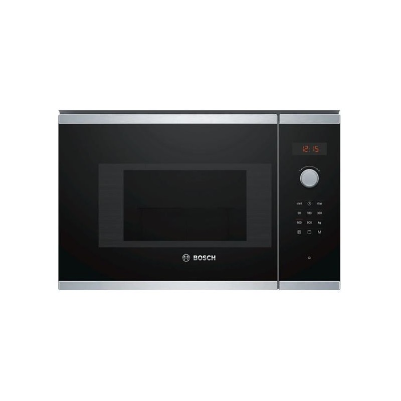 Microondas Bosch BEL523MS0, 20L, negro-inox, Integ