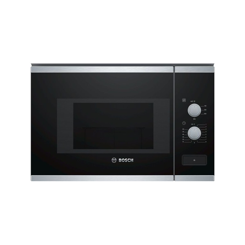 Microondas Bosch BFL520MS0, 20L, negro-inox, Integ Microondas Bosch BFL520MS0, 20L, negro-inox, Integ