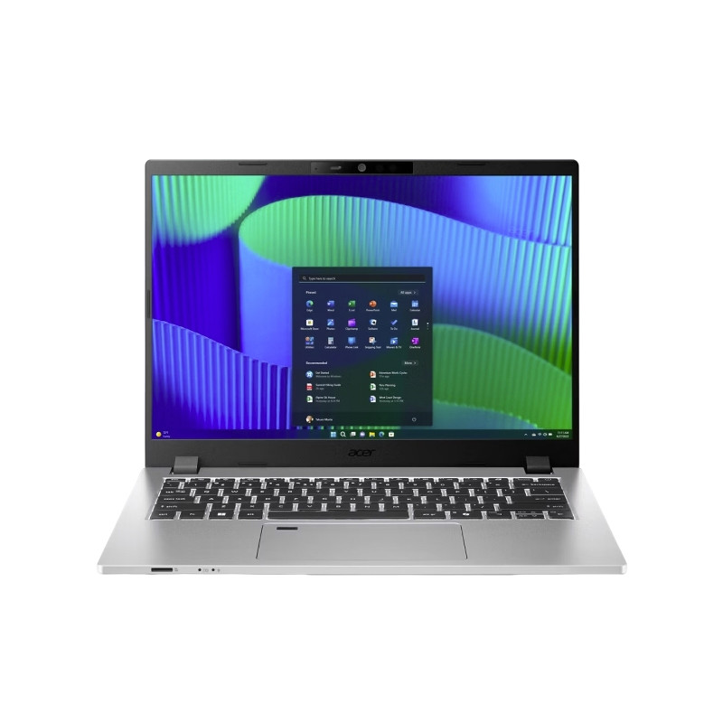 TravelMate P2 TMP214-56-TCO-5628 Intel® Core i5 i5-1334U Portátil 35,6 cm (14) WUXGA 16 GB DDR5-SDRAM 512 GB SSD Wi-Fi 6E (802.11ax) Windows 11 Pro Plata