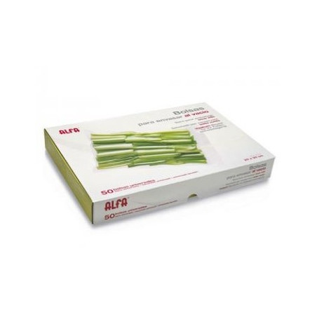 Pack 50 bolsas Envasado Alfa 0MP2514200, 20x30,