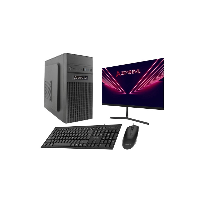 Core Work Intel Core i3 14100/16GB/1TB SSD Nvme Negro Windows 11 + Monitor 24 Teclado y ratón