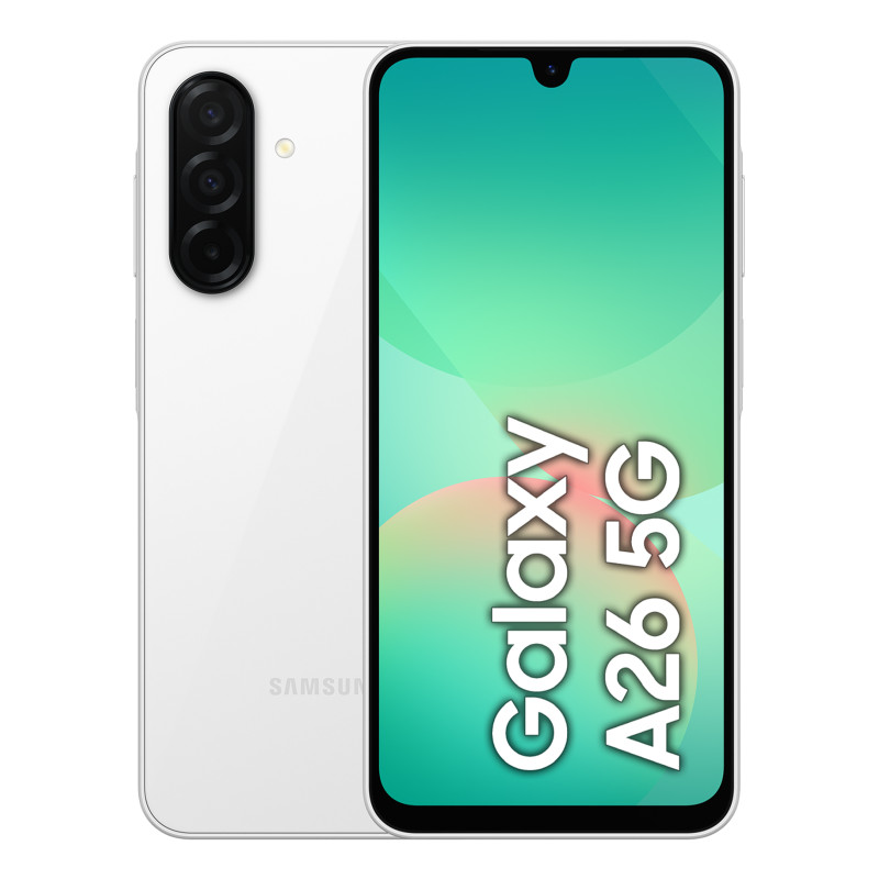 Galaxy A26 17 cm (6.7) Ranura híbrida Dual SIM Android 15 5G USB Tipo C 6 GB 128 GB 5000 mAh Blanco