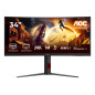 G4 CU34G4Z pantalla para PC 86,4 cm (34) 3440 x 1440 Pixeles Wide Quad HD LED Negro, Rojo