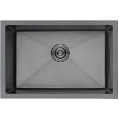 Fregadero Nova MILAN7044N, 70X44 Acero Negro