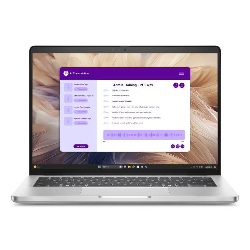 Pro 14 Plus PB14250 Intel Core Ultra 7 255U Portátil 35,6 cm (14) Full HD+ 32 GB DDR5-SDRAM 1 TB SSD Wi-Fi 6E (802.11ax) Windows 11 Pro Español Aluminio