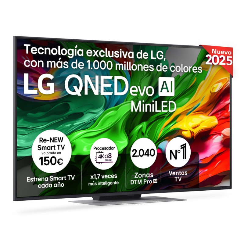 Tv LG 55QNED87A6B, 55\",MINILED 120Hz, 4K, Smart TV