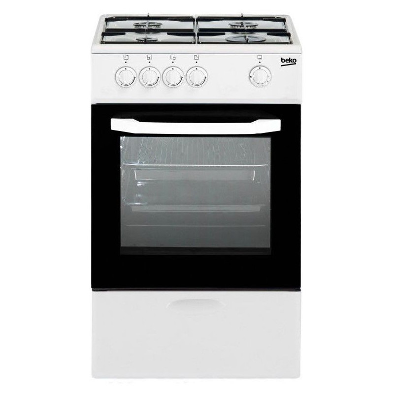 Cocina Beko CSG42010DWN, 4 fuegos, 85x50, gas