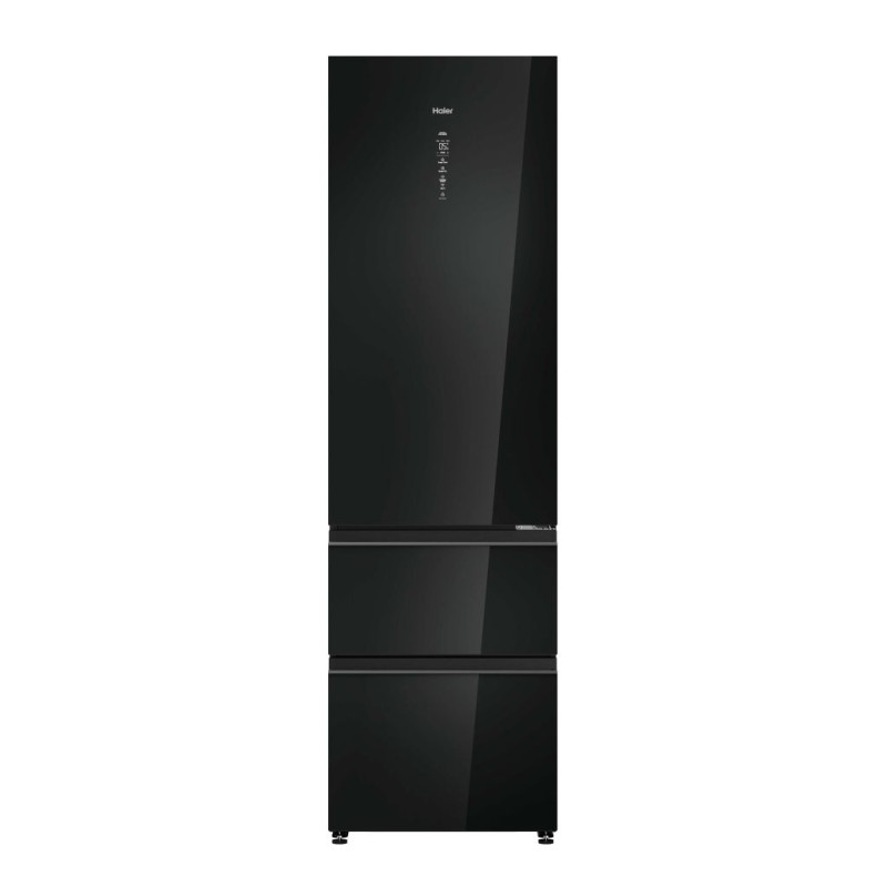 Combi Haier HTW7620DNGB 205x60, D, Cristal Negro
