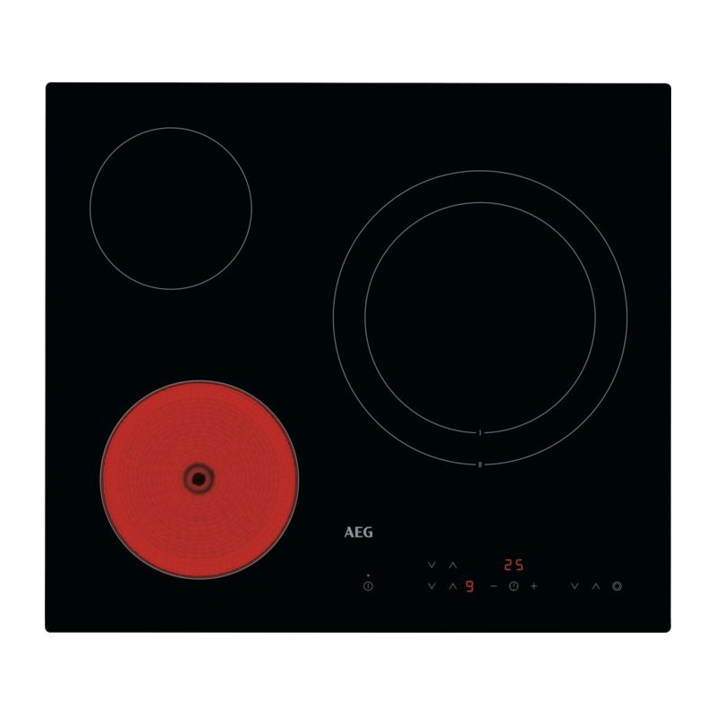 Vitroceramica AEG HRB63321CK, 3 zonas, 60cm