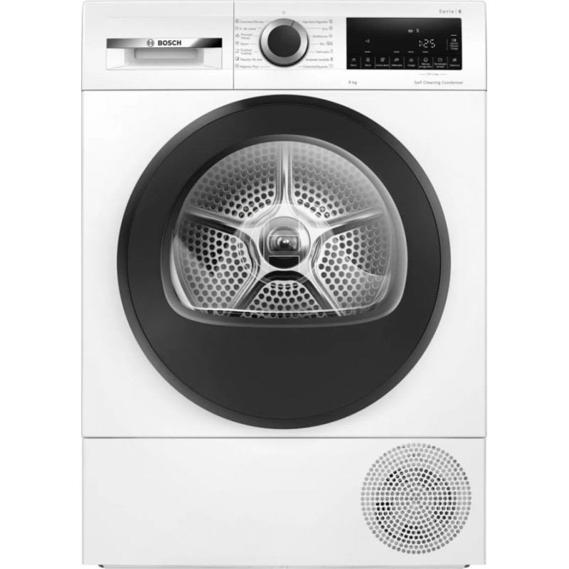 Secadora Bosch WQG235D1ES, 8kg, C, blanco, display