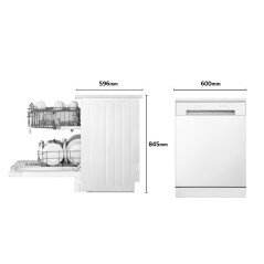 Lavavajillas LG DF030FW, 13 Serv., 60cm, E, Blanco