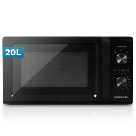 Microondas Grunkel MW20MN, 20L, 700W, Negro,