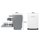 Lavavajillas LG DB375TXS, 14cub, 3ªB, A, Integ