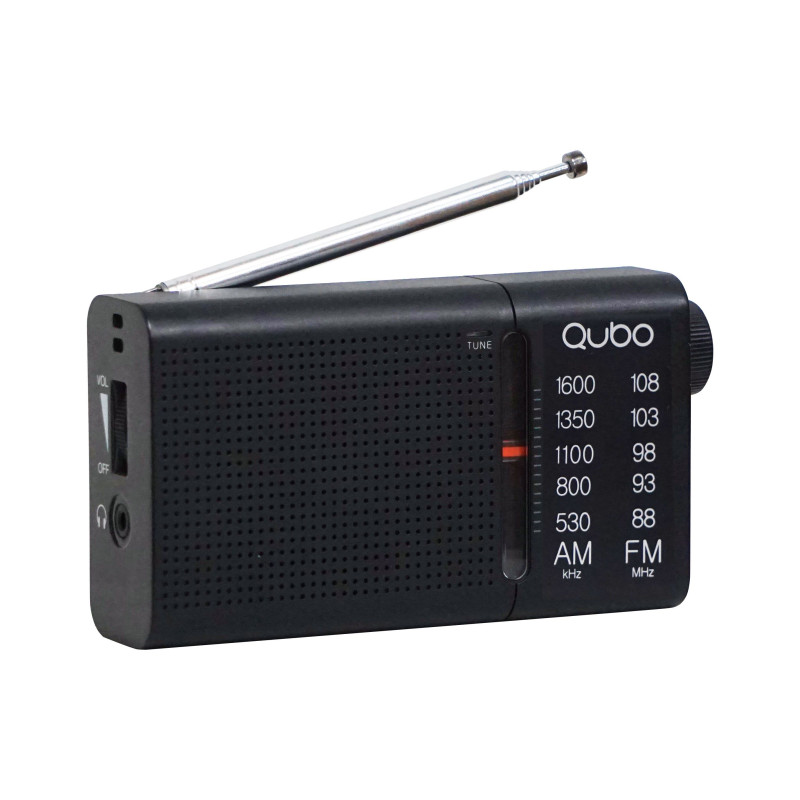 RADIO PORTATIL QUBO RS2 PORTATIL AM/FM,A PILAS