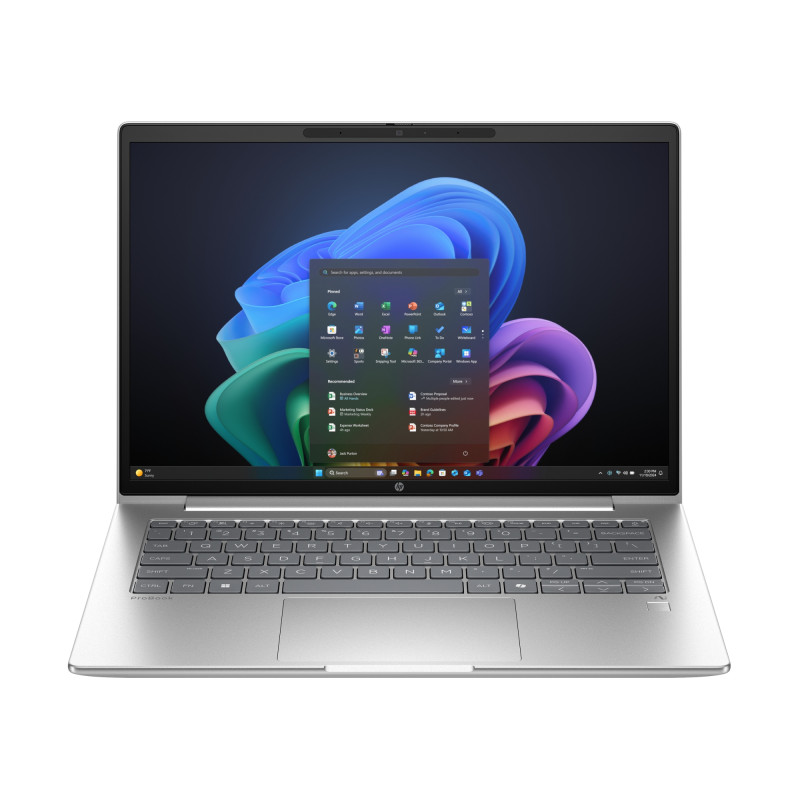 ProBook 4 G1q 14 inch Notebook Next Gen AI PC Wolf Pro Security Edition Copilot+ PC Qualcomm Snapdragon X1-26-100 Portátil 35,6 cm (14) WUXGA 32 GB LPDDR5x-SDRAM 1 TB SSD Wi-Fi 6E (802.11ax) Windows 11 Pro Plata
