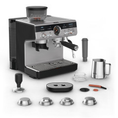 Cafetera Espresso Krups XP801T10, 15bares, molinil