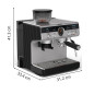 Cafetera Espresso Krups XP801T10, 15bares, molinil