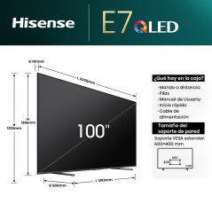 Tv Hisense 100E7NQ, 144Hz, Dolby Vision IQ & Do