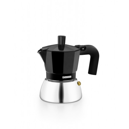 Cafetera induction Monix M863003, inox black 3 taz