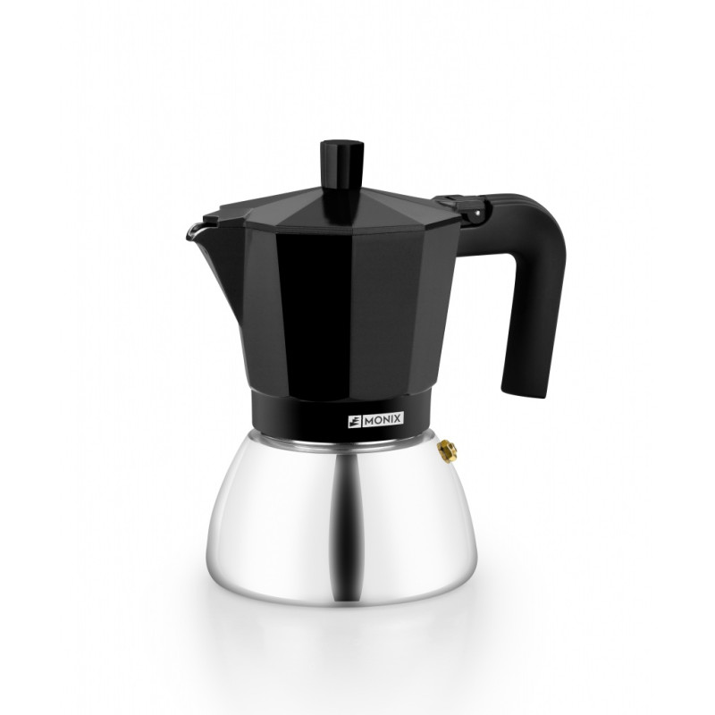 Cafetera induction Monix M863006, inox black 6 taz