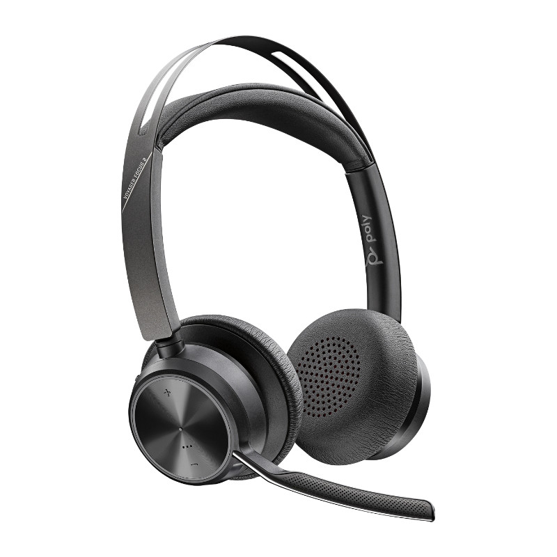 Voyager Focus 2 UC Auriculares Inalámbrico y alámbrico Diadema Oficina/Centro de llamadas USB tipo A Bluetooth Negro