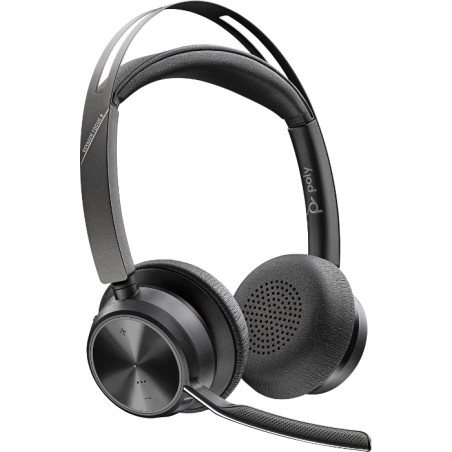 Voyager Focus 2 UC Auriculares Inalámbrico y alámbrico Diadema Oficina/Centro de llamadas USB tipo A Bluetooth Negro
