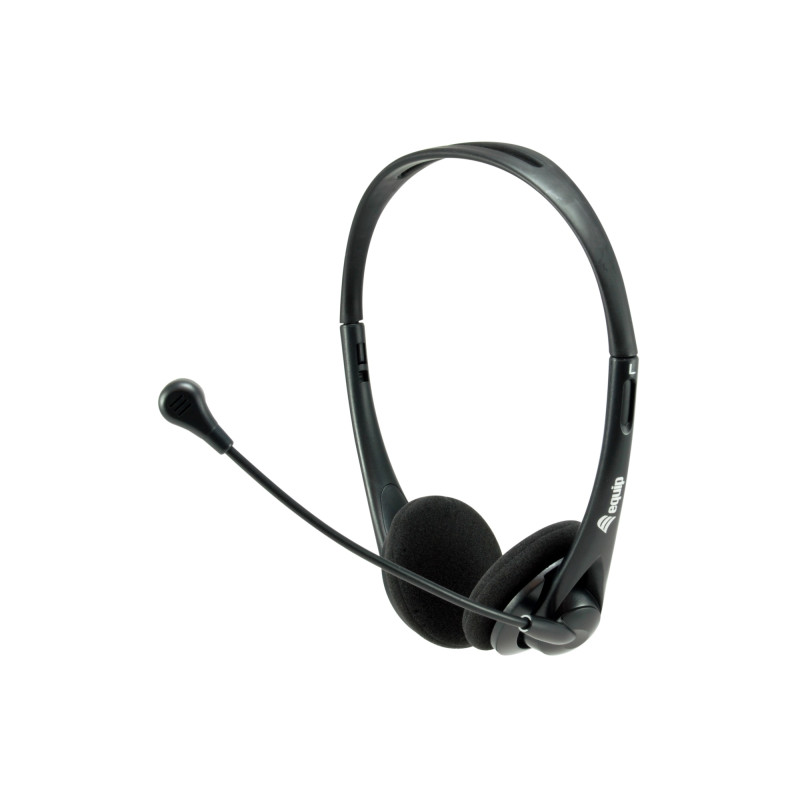 245304 auricular y casco Auriculares Alámbrico Diadema Oficina/Centro de llamadas Negro