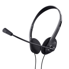24659 auricular y casco Auriculares Alámbrico Diadema Llamadas/Música Negro