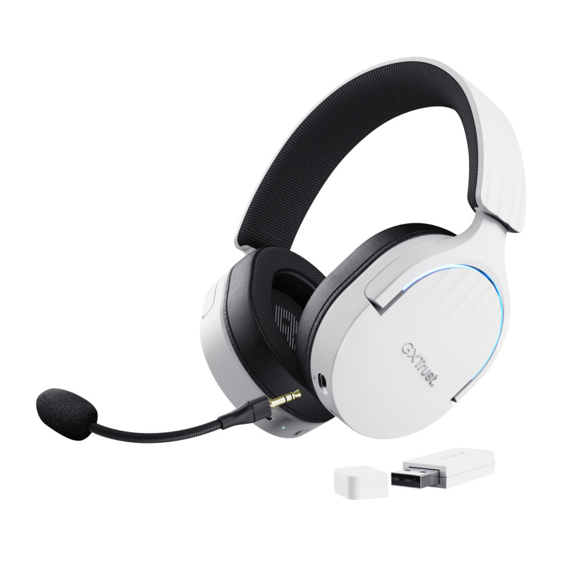 GXT 491W FAYZO Auriculares Inalámbrico y alámbrico Diadema Juego USB Tipo C Bluetooth Negro, Blanco