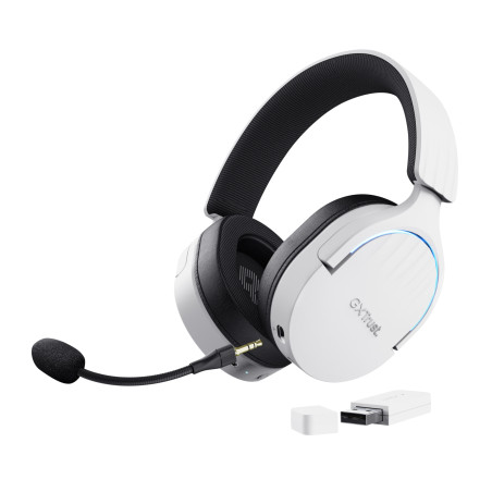 GXT 491W FAYZO Auriculares Inalámbrico y alámbrico Diadema Juego USB Tipo C Bluetooth Negro, Blanco