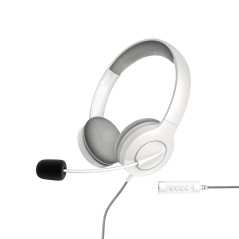 452156 auricular y casco Auriculares Alámbrico Diadema Llamadas/Música USB tipo A Blanco