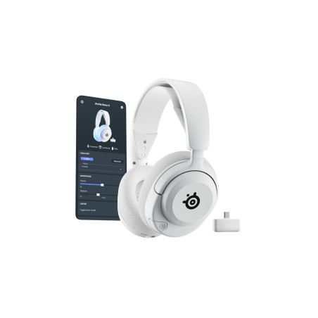 Arctis Nova 5P Wireless Auriculares Inalámbrico Diadema Juego USB Tipo C Bluetooth Blanco