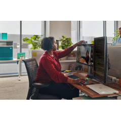 Auriculares estéreo Poly Blackwire 3325 con certificación Microsoft Teams USB-C + Conector de 3,5 mm + Adaptador USB-C/A