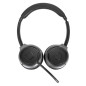 AEH104GL auricular y casco Auriculares Inalámbrico y alámbrico Diadema Llamadas/Música USB Tipo C Bluetooth Negro