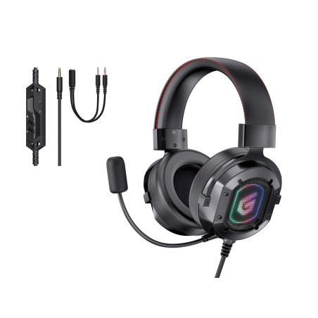 ATHAN03B auricular y casco Auriculares Alámbrico Diadema Juego Negro