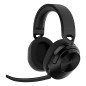 HS55 WIRELESS Auriculares Inalámbrico Diadema Juego Bluetooth Negro, Carbono