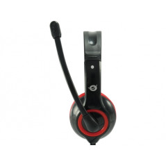 CCHATSTARU2R auricular y casco Auriculares Alámbrico Diadema Llamadas/Música USB tipo A Rojo