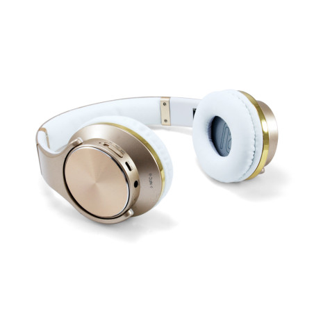 CHSPBTNFCSPKG auricular y casco Auriculares Inalámbrico y alámbrico Diadema Llamadas/Música MicroUSB Bluetooth Oro, Blanco