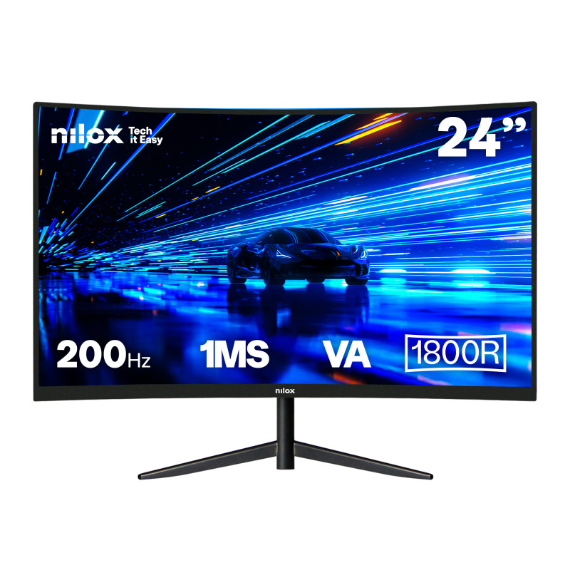 MONITOR 23 8 CURVO 200HZ HDMI DP pantalla para PC 60,5 cm (23.8) 1920 x 1080 Pixeles Full HD LCD Negro