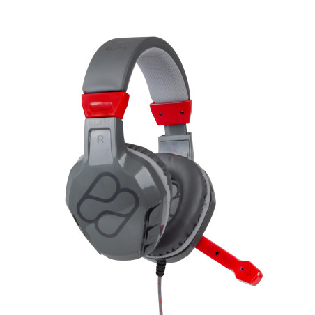 Samus Auriculares Alámbrico Diadema Juego Negro, Gris, Rojo