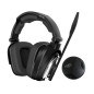 HXAIR auricular y casco Auriculares Inalámbrico Diadema Juego Negro, Plata