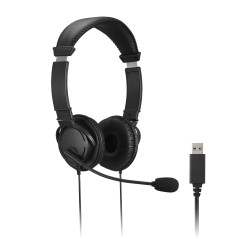 Auriculares USB-A clásicos con micrófono y control de volumen