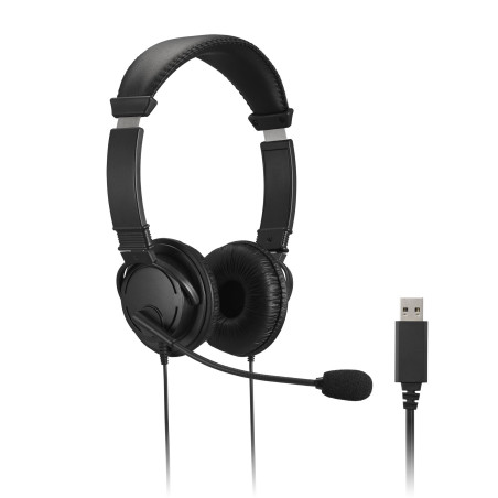 Auriculares USB-A clásicos con micrófono y control de volumen